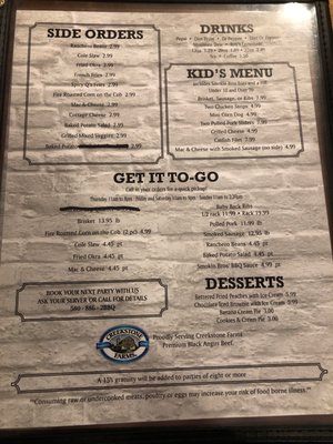 Menu photo 1 Smokin Bro’s BBQ and Steakhouse Canton, OK Menu photo 1 Smokin Bro’s BBQ and Steakhouse Canton, OK