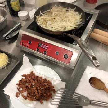 Sur La Table - Some of the items you may cook I class on the electric burner. - Kitchen Supplies Near Me - Carmel, Indiana