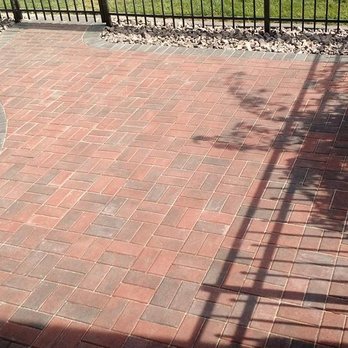 Voss Lawn and Landscape - a view of a brick patio - Landscaping Near Me Voss Lawn and Landscape - a view of a brick patio - Landscaping Near Me