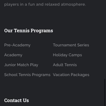 St Simons Island Tennis Academy - St Simons Tennis Academy - Tennis Near Me - Brunswick, Georgia