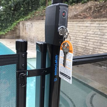 Nathans Pool Fence - Lock to protect little ones. - Fences & Gates Near Me - Brea, California Nathans Pool Fence - Lock to protect little ones. - Fences & Gates Near Me - Brea, California