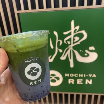 Mochi-ya Ren - Blueberry Matcha Latte - Desserts Near Me - San Jose, California Mochi-ya Ren - Blueberry Matcha Latte - Desserts Near Me - San Jose, California