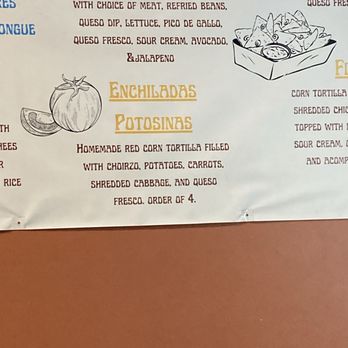 Taqueria San Luis - Complete description of our enchiladas. - Mexican Near Me - New Bern, North Carolina