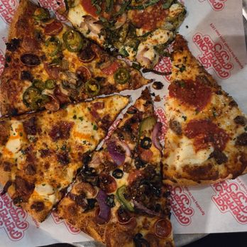 Sgt. Pepperoni's Pizza Store - Super bee, Bronx bomber, the works, meatball ricotta and pie of the month - Pizza Near Me - Newport Beach, California