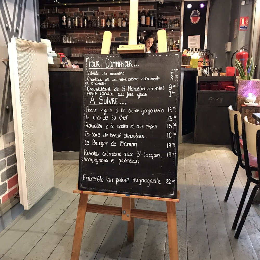La Cantine du 18 - Menu. - French Near Me - Paris, 75