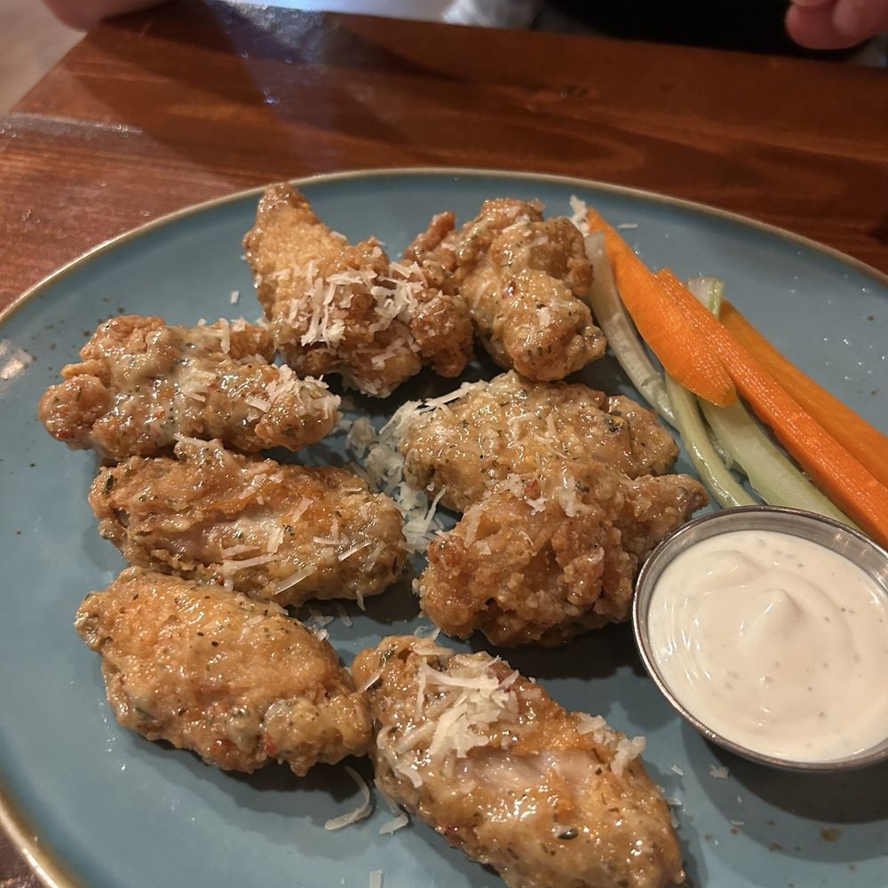 T.O. Dickens Restaurant - Garlic Parmesan Chicken Wings - Breakfast & Brunch Near Me - Toronto, Ontario T.O. Dickens Restaurant - Garlic Parmesan Chicken Wings - Breakfast & Brunch Near Me - Toronto, Ontario