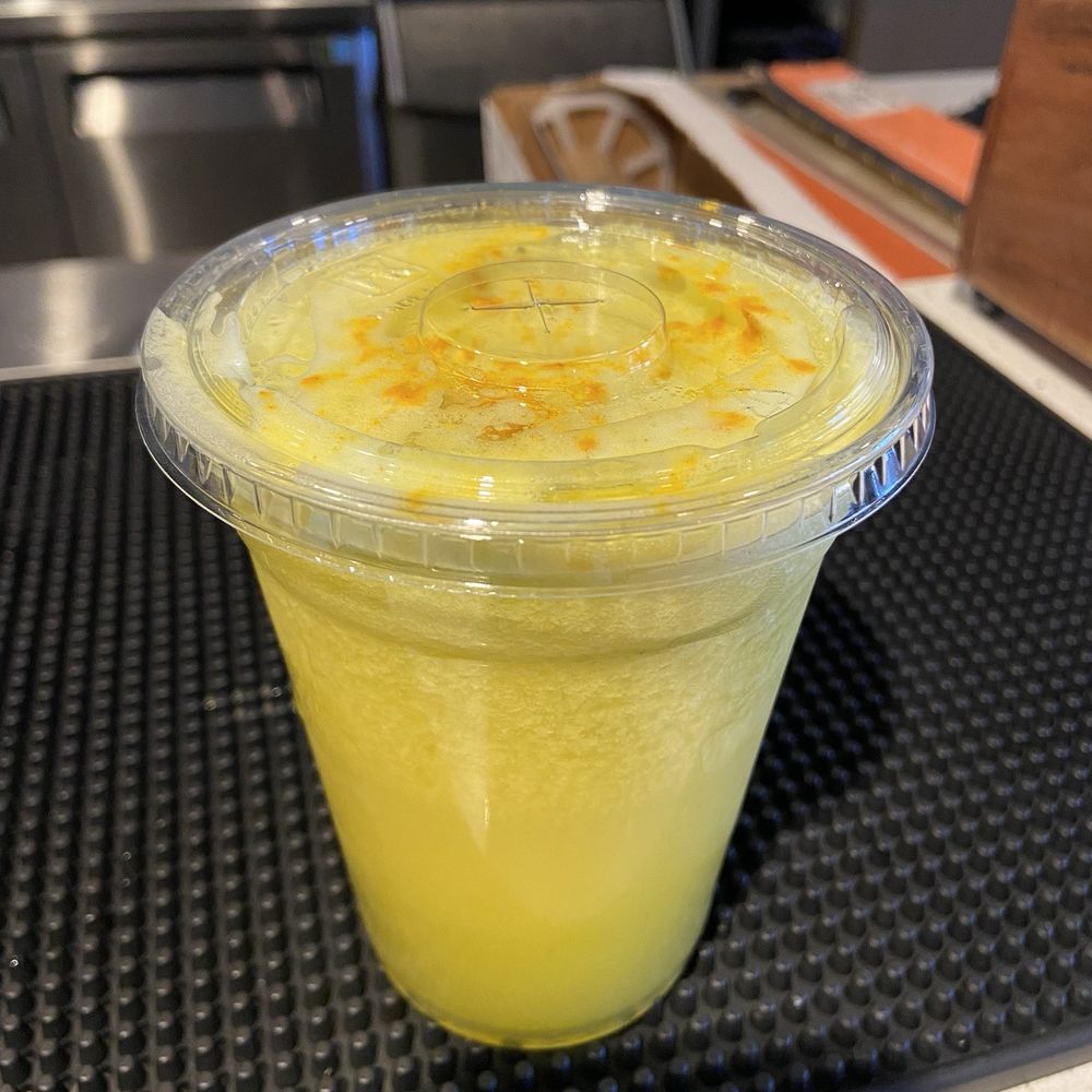 The Press Coffee & Juice Bar - Pressed juice: celery, pineapple, orange, ginger and turmeric - Cafes Near Me - Springfield, Missouri The Press Coffee & Juice Bar - Pressed juice: celery, pineapple, orange, ginger and turmeric - Cafes Near Me - Springfield, Missouri