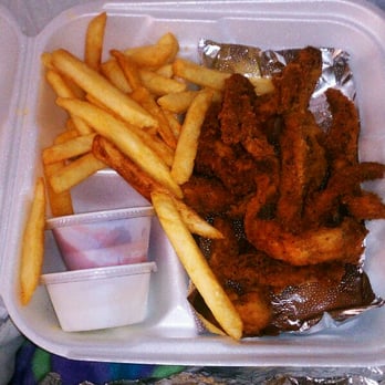 Hotlanta Wings And Things - Chicken strips with fries. - American Near Me - Riverside, California Hotlanta Wings And Things - Chicken strips with fries. - American Near Me - Riverside, California