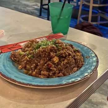 Joe's Surf Shack - Short rib fried rice (Joe has a whole section of his menu dedicated to infamous fried rice) - Burgers Near Me - Lake Como, New Jersey