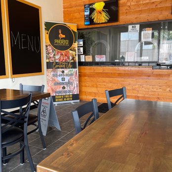 Phork Grill - tables and chairs in a restaurant - Seafood Near Me - Detroit, Michigan