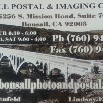 Bonsall Postal & Imaging Center - Notaries Near Me - Bonsall, California