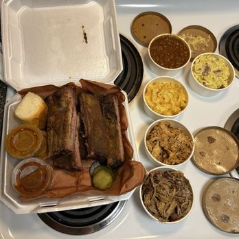 The Wine House - Truffle Mac & cheese. Baked beans and potato salad. Pulled pork & chicken & ribs - Barbeque Near Me - Gulfport, Florida The Wine House - Truffle Mac & cheese. Baked beans and potato salad. Pulled pork & chicken & ribs - Barbeque Near Me - Gulfport, Florida