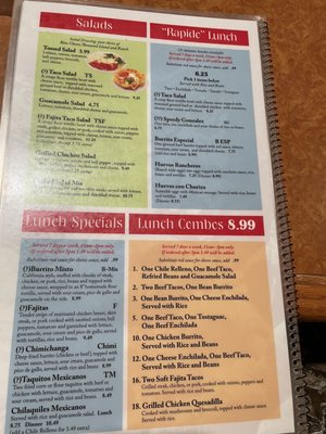 Menu photo 2 El Lago Branson West, MO