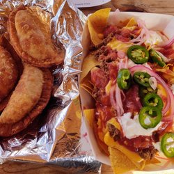 This and That Food Truck - Empanadas and Loaded Nachos with Chili Beef