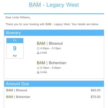 Bam Beauty Bar - Appointment time. - Blow Dry/Out Services Near Me - Plano, Texas Bam Beauty Bar - Appointment time. - Blow Dry/Out Services Near Me - Plano, Texas
