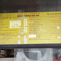 Menu and price Menu and price