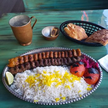 Stone Stew - I got the ground beef and chicken. It was not on the menu, but the restaurant helped me out since i wanted both! - Persian/Iranian Near Me - San Jose, California
