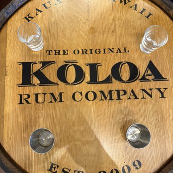 Kōloa Rum Company - The clear shot glasses held the pineapple cocktail tasting and the silver shot glasses were what he poured the different rums into - Distilleries Near Me - Lihue, Hawaii Kōloa Rum Company - The clear shot glasses held the pineapple cocktail tasting and the silver shot glasses were what he poured the different rums into - Distilleries Near Me - Lihue, Hawaii