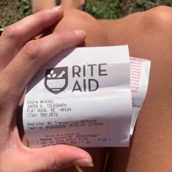 Rite Aid - Receipt - Drugstores Near Me - Flat Rock, Michigan Rite Aid - Receipt - Drugstores Near Me - Flat Rock, Michigan