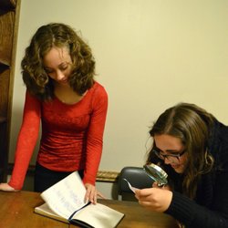 Perplexity Games Escape Room - Cleveland - Searching for clues in Eliot Ness escape room.