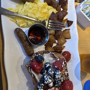 Uncommon Grounds - French Toast- FULL Berry & Ricotta Stuffed French Toast - Breakfast & Brunch Near Me - Watertown, Massachusetts