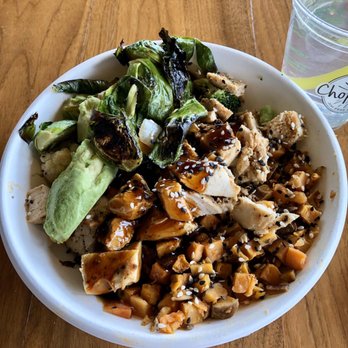 Original ChopShop - Chicken Teriyaki Protein Bowl with Sweet Potato Hash - New American Near Me - Irving, Texas Original ChopShop - Chicken Teriyaki Protein Bowl with Sweet Potato Hash - New American Near Me - Irving, Texas