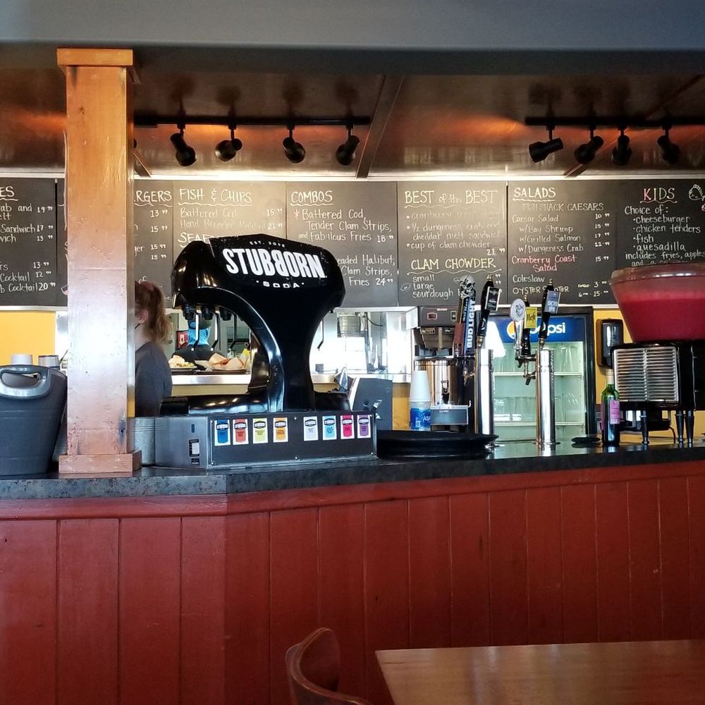 Bennett's Fish Shack - Bar and order counter... - Fish & Chips Near Me - Westport, Washington Bennett's Fish Shack - Bar and order counter... - Fish & Chips Near Me - Westport, Washington