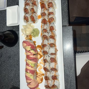 Kabuki - Spicy Tuna Roll; Red Dragon Roll - Sushi Bars Near Me - Palm Beach Gardens, Florida Kabuki - Spicy Tuna Roll; Red Dragon Roll - Sushi Bars Near Me - Palm Beach Gardens, Florida