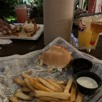 Bubba Gump Shrimp - Half eaten food - Seafood Near Me - Miami, Florida
