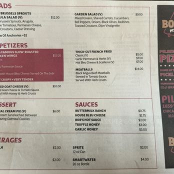 Bob's Pizza - Menu - Pizza Near Me - Chicago, Illinois