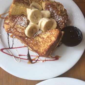 Oliver's Bistro - Banana French Toast (Bomb) - Breakfast & Brunch Near Me - Miami Beach, Florida