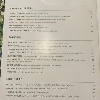 Grapefruit Basil Restaurant - Menu - New American Near Me - Indian Wells, California