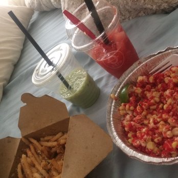 Zero Degrees - Holy jeez!!! Mouth watering goodness. Truffle fries, hot Cheetos elote, matcha milk tea, and spicy watermelon. Loved every slurp and bite!! - Bubble Tea Near Me - Las Vegas, Nevada Zero Degrees - Holy jeez!!! Mouth watering goodness. Truffle fries, hot Cheetos elote, matcha milk tea, and spicy watermelon. Loved every slurp and bite!! - Bubble Tea Near Me - Las Vegas, Nevada