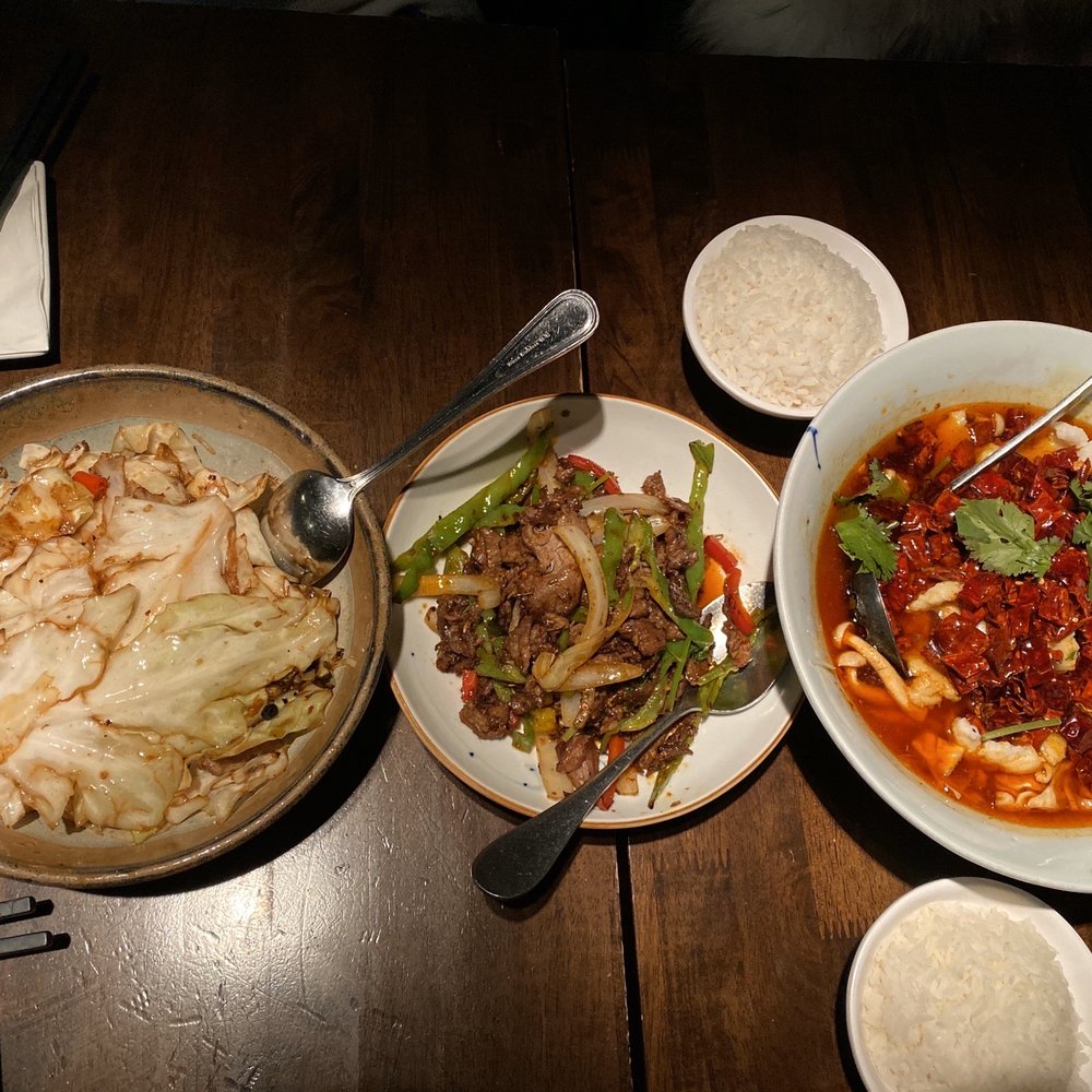 The Bao - Stir Fried Cabbage with Soy Sauce; Cumin Lamb; Fish Fillet in Chili Oil - Shanghainese Near Me - New York, New York The Bao - Stir Fried Cabbage with Soy Sauce; Cumin Lamb; Fish Fillet in Chili Oil - Shanghainese Near Me - New York, New York