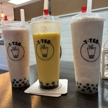 Y-TEA - Yogi Berry with Boba and Mango Slush - Coffee & Tea Near Me - Manassas, Virginia Y-TEA - Yogi Berry with Boba and Mango Slush - Coffee & Tea Near Me - Manassas, Virginia