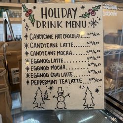 Receiver Coffee - Holiday Drink Menu