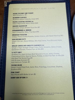 Menu photo 1 True Laurel San Francisco, CA Menu photo 1 True Laurel San Francisco, CA