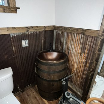 Floor Pro Installs - Whiskey Barrel Vanity Install - Flooring Near Me - Omaha, Arkansas
