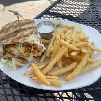 McCray's Tavern - Buffalo Chicken Panini with Fries - American Near Me - Smyrna, Georgia McCray's Tavern - Buffalo Chicken Panini with Fries - American Near Me - Smyrna, Georgia