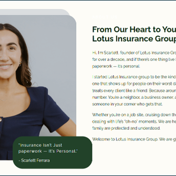 Lotus Insurance Group - Founders Message - Home & Rental Insurance Near Me - Morristown, New Jersey Lotus Insurance Group - Founders Message - Home & Rental Insurance Near Me - Morristown, New Jersey