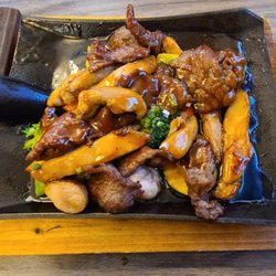Sora Sushi - Chicken and beef teriyaki combo, about $20