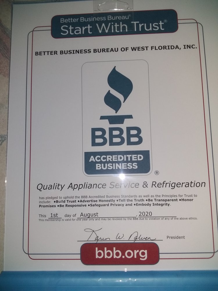 QUALITY APPLIANCE SERVICE & REFRIGERATION Updated August 2024 13 Photos Seffner, Florida