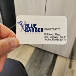 Blue Barber Company - If you find this on your car bring it in so we can buy you a dinner at The Bistro restaurant in the plaza after you get a haircut....