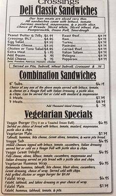Menu photo 5 Crossings Deli Columbia, SC