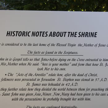 Meryem Ana Evi - Historic Notes: 1 of 3 - Landmarks & Historical Buildings Near Me - İzmir, 35