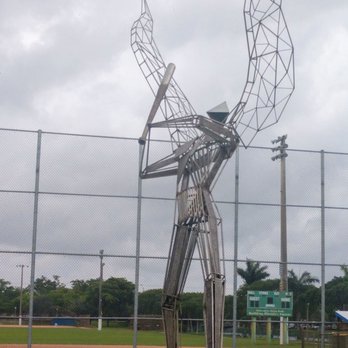 Miami Lakes Optimistic Park - A baseball sculpture - Parks Near Me - Miami Lakes, Florida Miami Lakes Optimistic Park - A baseball sculpture - Parks Near Me - Miami Lakes, Florida