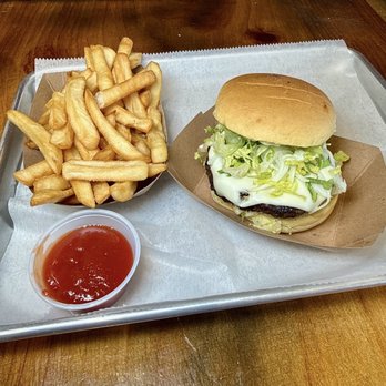 Bebop Korean Mexican Grill Catonsville - Gogi Double Burger Combo - Halal Near Me - Catonsville, Maryland