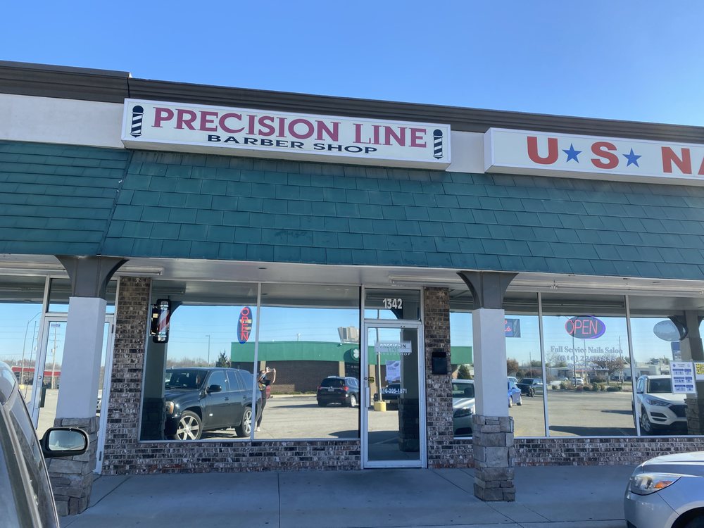 Precision Line Barber Shop Logo