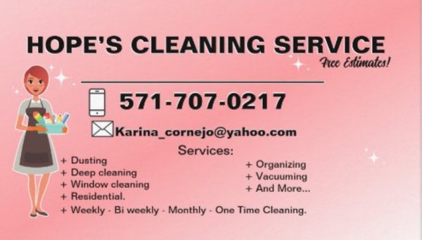Hope’s Cleaning Service