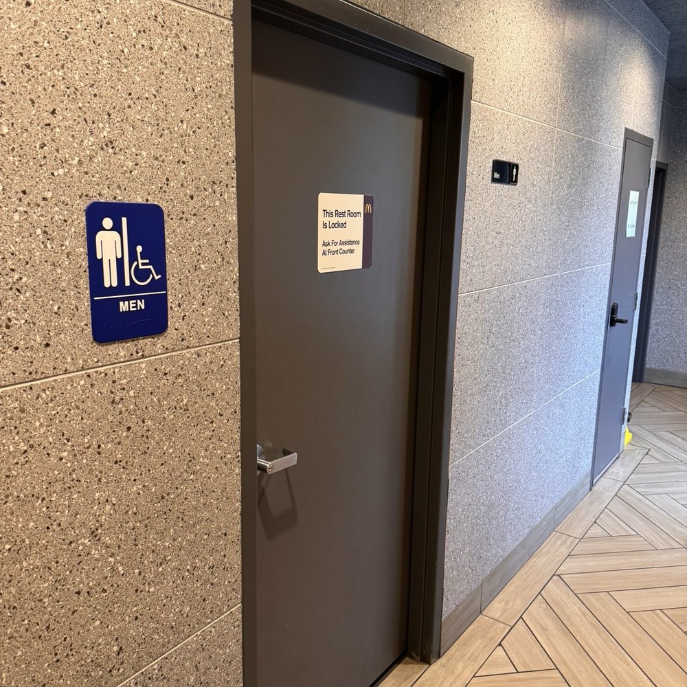 McDonald's - Men's restroom entrance - Burgers Near Me - Bellevue, Washington McDonald's - Men's restroom entrance - Burgers Near Me - Bellevue, Washington